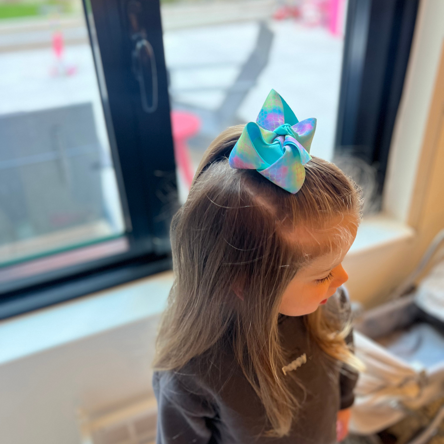 Layered Mermaid Grosgrain Bow (2 Pk)