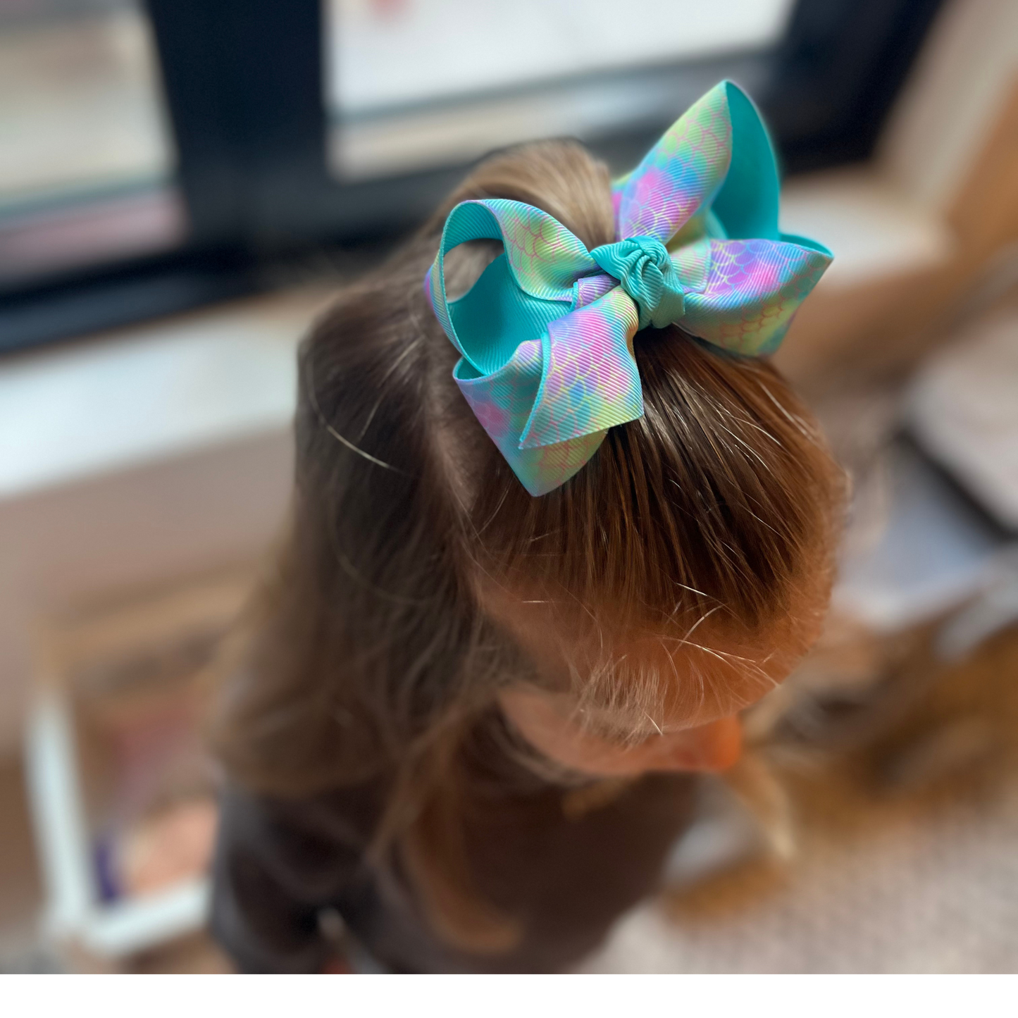 Layered Mermaid Grosgrain Bow (2 Pk)