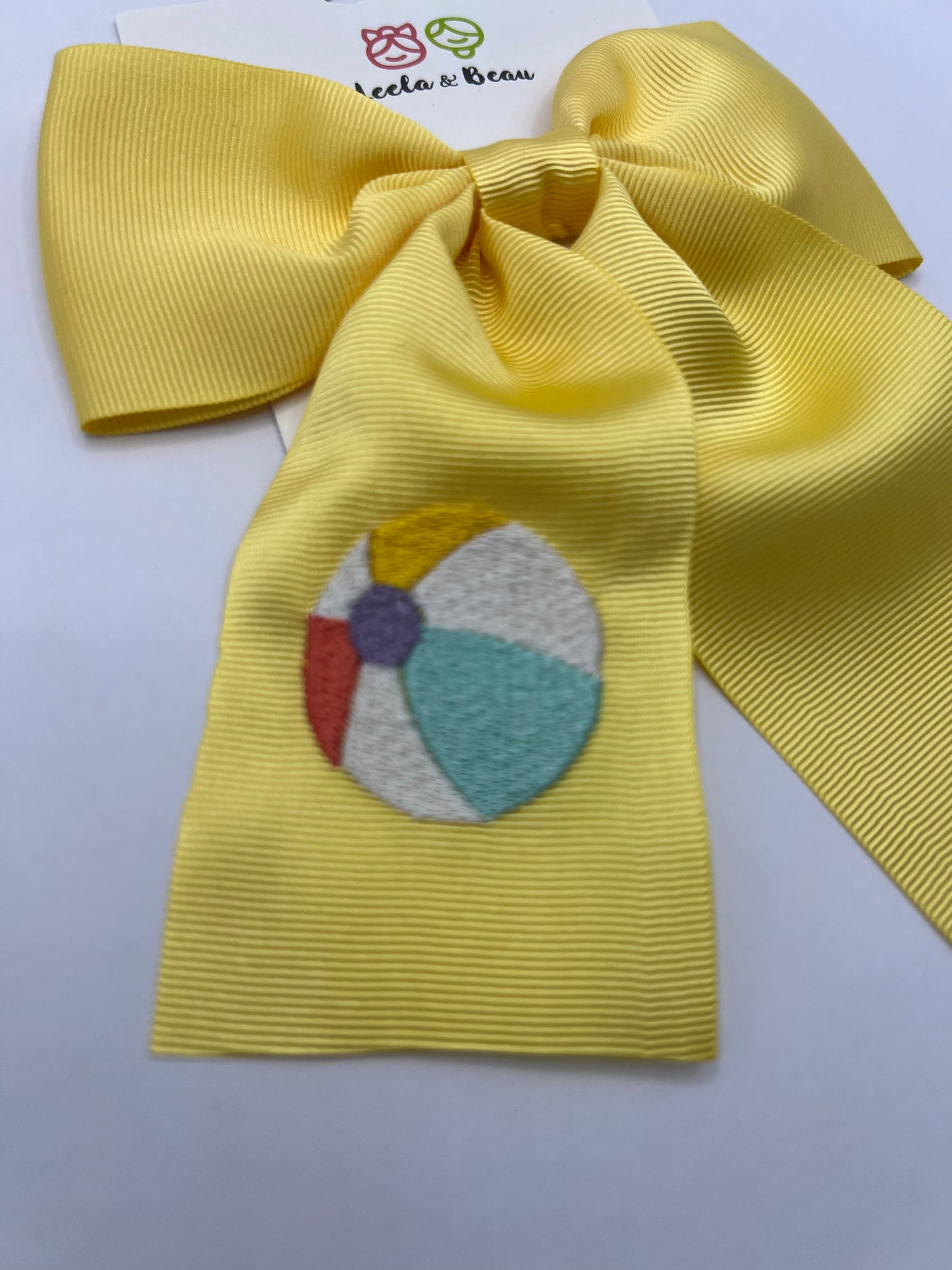 Embroidered Beach Ball Monica Bow