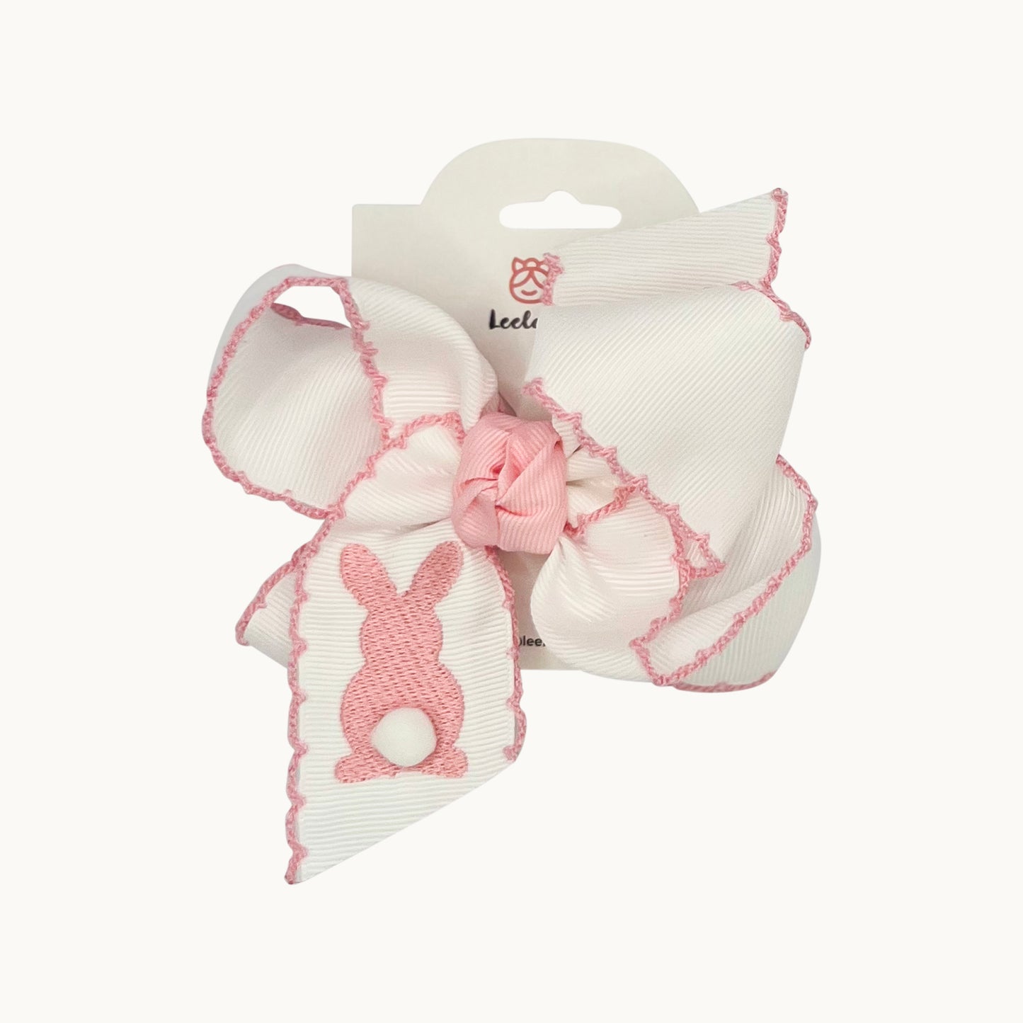 The Easter Tail Bow with Crochet Edge