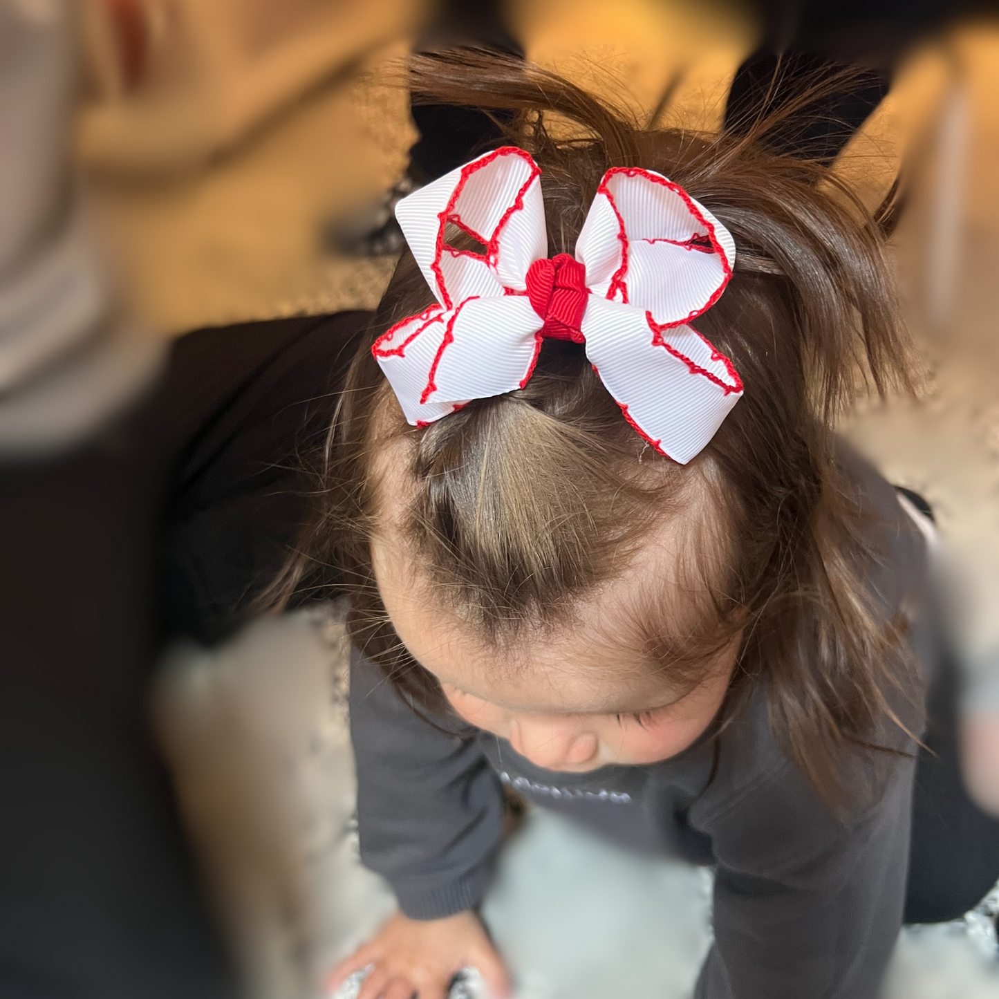 Mini Crochet Edge Bow