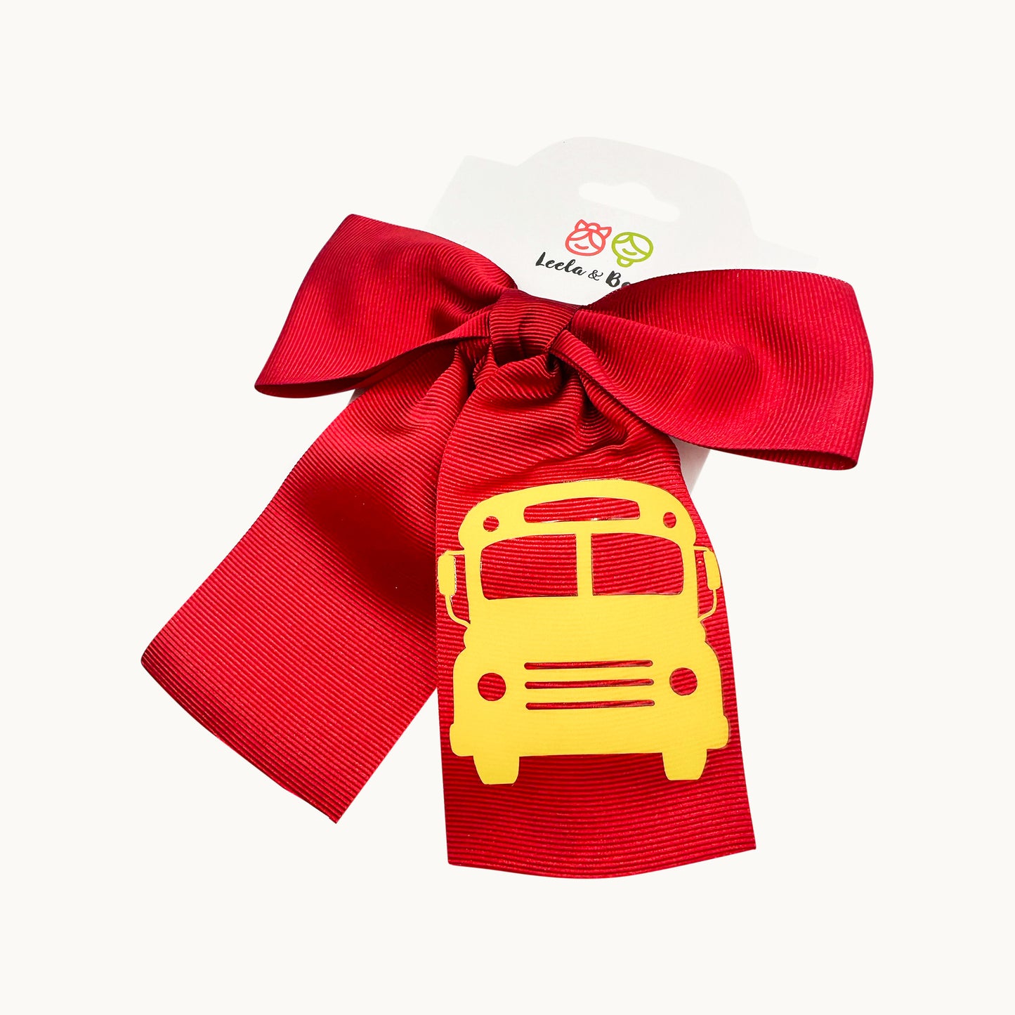 Back 2 School Vinyl Monica Hair Bow