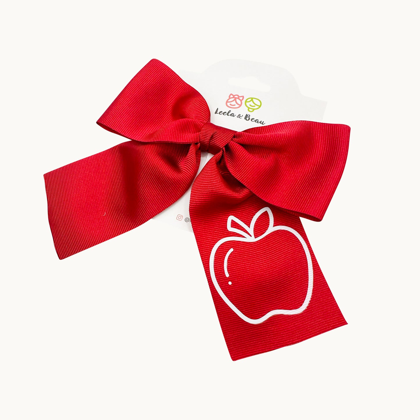 Back 2 School Vinyl Monica Hair Bow