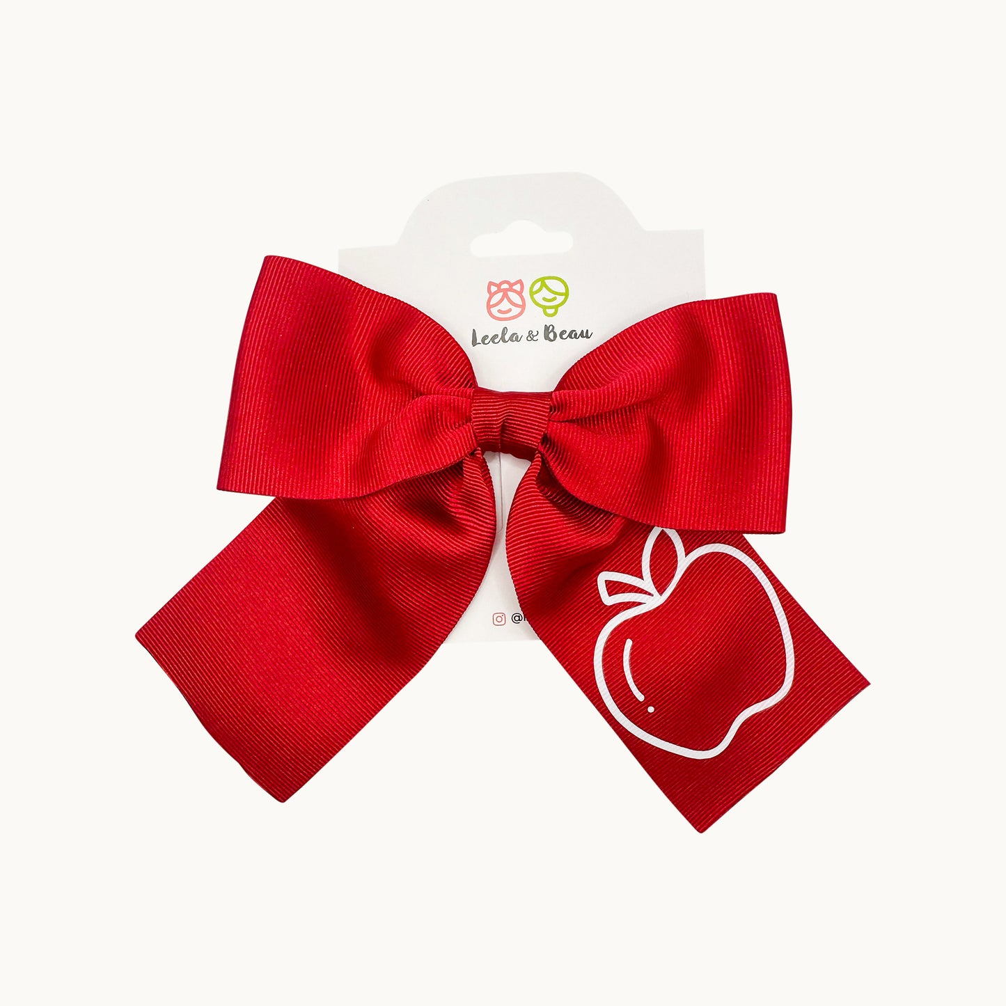Back 2 School Vinyl Monica Hair Bow