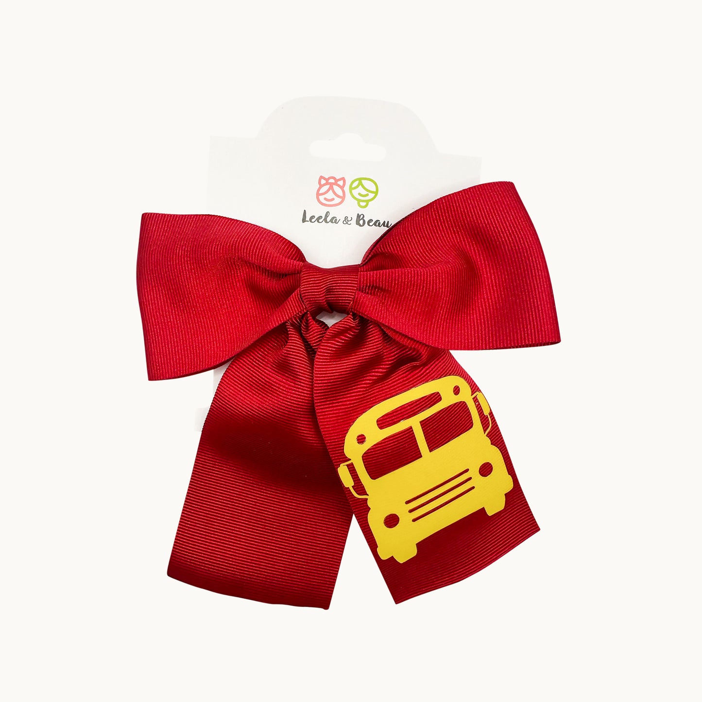 Back 2 School Vinyl Monica Hair Bow