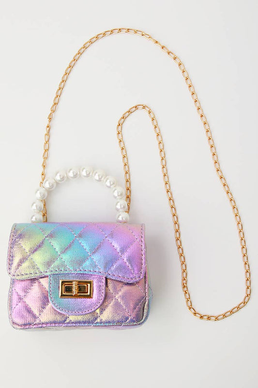 The Julia Pearl Handle Shimmer Purse