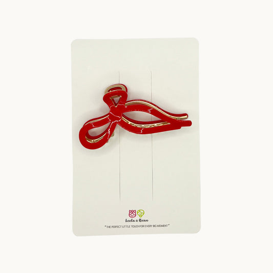 Ballet Bow Claw Clip