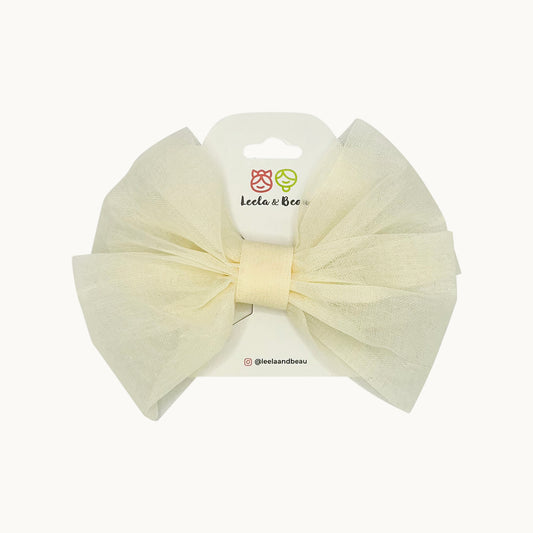 The Laura Rustic Tulle Bow