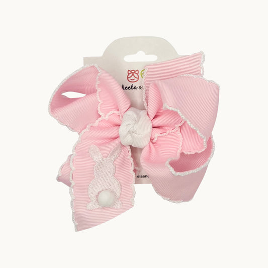 The Easter Tail Bow with Crochet Edge
