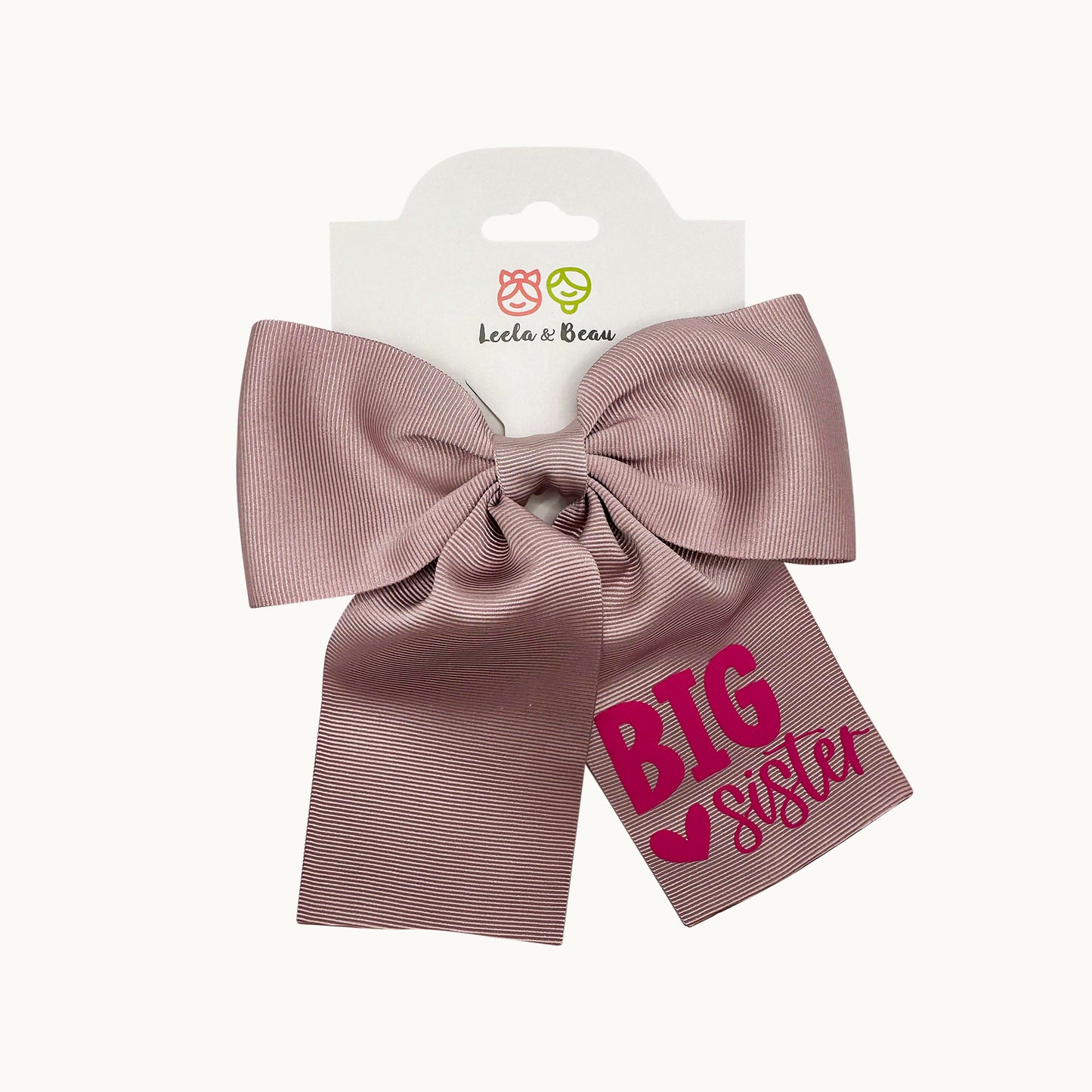 Big / Little Sis Vinyl Monica Hair Bow